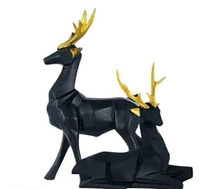 Handpainted  Deer Pair statue for  Vaastu Figurine Home Decor Office /Living Room Decorative  showpiece  - Deer