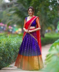 Bollywood Collection 2024 Tradational Kanjivram Banarsi Silk Zari Lahenga Cholic with Blouse and Duppatta 
