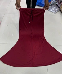 Ready To Wear Fish Cut Saree Shape Streachable Petticoat  For Women Newly  Trend Daily And Party Wear To  Make Perfect  Look For Women. - Bright Red