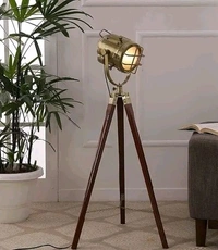  Copper Antique Floor Lamp with Tripod