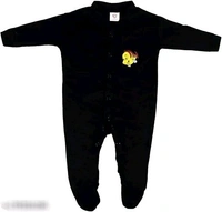 New Born Baby Multi-Color Long Sleeve Body Suit,Romper,  - 0-3 Months, Black, Cotton Blend, Multipack:3
