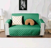 Reversible Single Seater Sofa Cover Set  In Dual Colour  - Persian Blue