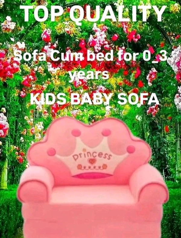 Kids Baby sofa cum bed 0-3 Years - Free Size, Baby Pink, Fiber, Sofa Cum  Bed, Pack of 1