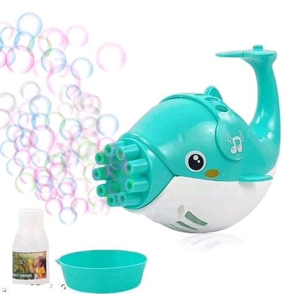Battery Operated Dolphin  Bubble Machine Gun  - Blue
