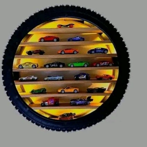 SHOP ART Coolwheel 26 LightUp Car Display For HOT WHEELS & MATCHBOX  Collection | Wall Hanging  Decor - 6 Slats