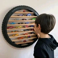 SHOP ART Coolwheel 26 LightUp Car Display For HOT WHEELS & MATCHBOX  Collection | Wall Hanging  Decor - 6 Slats