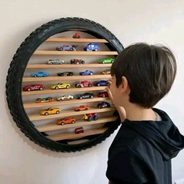SHOP ART Coolwheel 26 LightUp Car Display For HOT WHEELS & MATCHBOX  Collection | Wall Hanging  Decor - 6 Slats