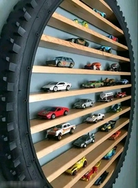 SHOP ART Coolwheel 26 LightUp Car Display For HOT WHEELS & MATCHBOX  Collection | Wall Hanging  Decor - 12 Slats