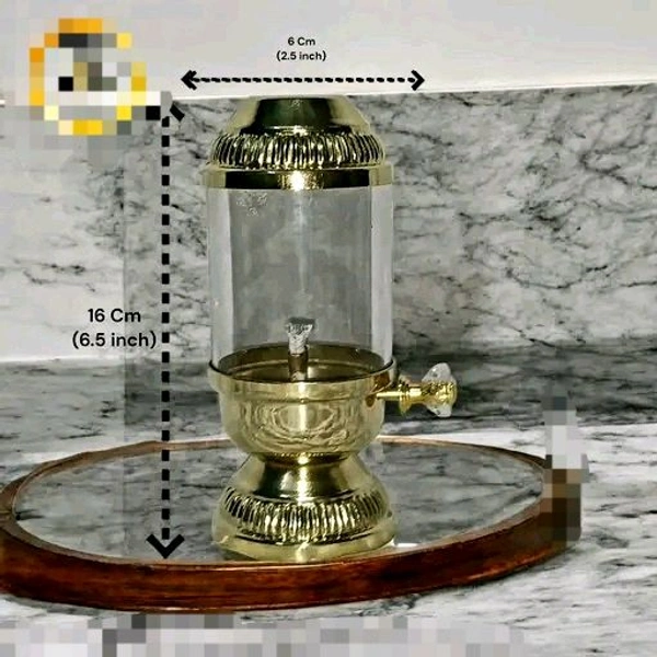 16 cm Pure Brass Akhand Diya with Screw β Antique Golden Oil Lamp for Puja, Diwali & Navratri