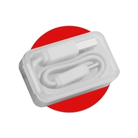 Z-CC25 USB to Type C Cable, flat cable, supports upto 3A,Charge & Sync (White) - White