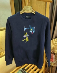  Tom nd jerry     VERY Premium Quality Tom and Jerry  Sweatshirt - L 40, Silver