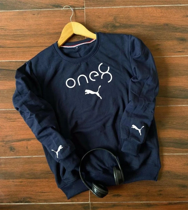 PUMA ONE8 Very Very Premium Quality Winter Sweatshirt - XL, Cyan Aqua