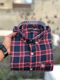 US POLO  SHIRTS  BRAND:-US POLO  SHIRTS with 👉 Cotton fabric 👉 CheckS pattern 👉 Single pocket 👉 Embroidery brand logo at pocket 👉 Regular sizes 👉 Poly packing - XL