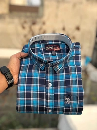 US POLO  SHIRTS  BRAND:-US POLO  SHIRTS with 👉 Cotton fabric 👉 CheckS pattern 👉 Single pocket 👉 Embroidery brand logo at pocket 👉 Regular sizes 👉 Poly packing - XL