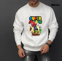  MARIO Heavy BIOWASHED WOLLEN Sweatshirt full sleeves in stock - White