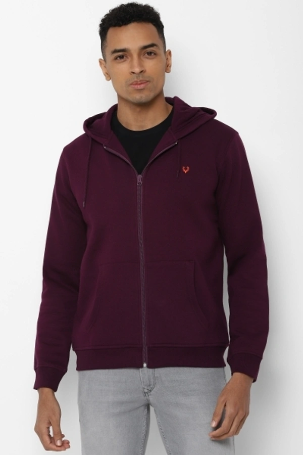 Allen Solly Full Sleeve Solid Men Sweatshirt - S