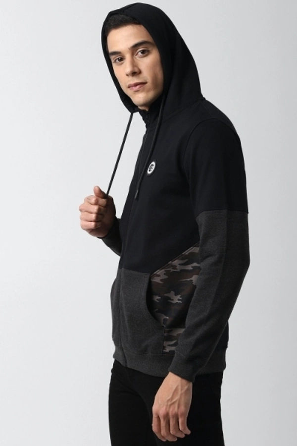PETER ENGLAND Full Sleeve Solid Men Sweatshirt - S