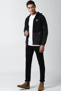 PETER ENGLAND Full Sleeve Solid Men Sweatshirt - S