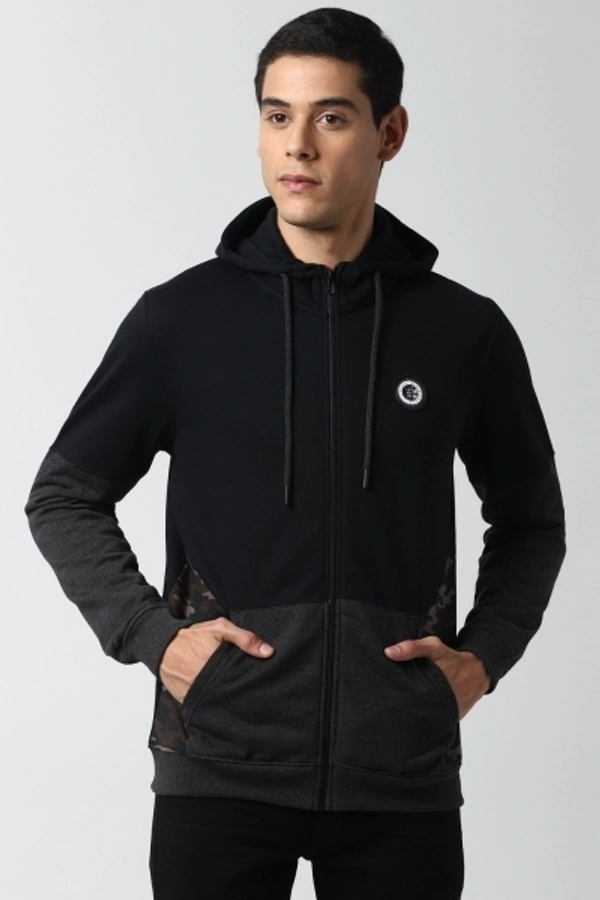 PETER ENGLAND Full Sleeve Solid Men Sweatshirt - XL