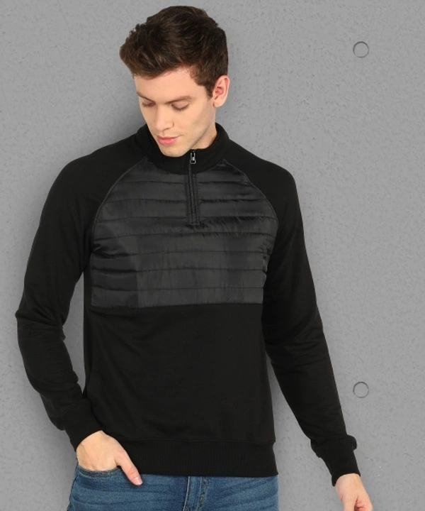 METRONAUT Full Sleeve Solid Men Sweatshirt - S