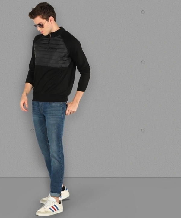 METRONAUT Full Sleeve Solid Men Sweatshirt - S