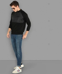 METRONAUT Full Sleeve Solid Men Sweatshirt - M