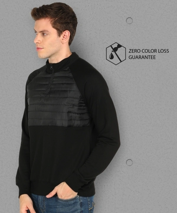 METRONAUT Full Sleeve Solid Men Sweatshirt - M