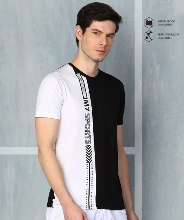 M7 By Metronaut Graphic Print Men Round Neck Multicolor T-Shirt - S