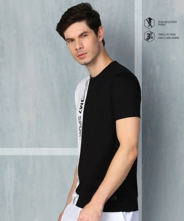 M7 By Metronaut Graphic Print Men Round Neck Multicolor T-Shirt - L