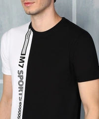 M7 By Metronaut Graphic Print Men Round Neck Multicolor T-Shirt - L
