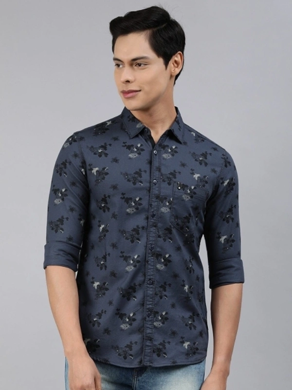 Spykar Men Solid Casual Grey Shirt - XXL