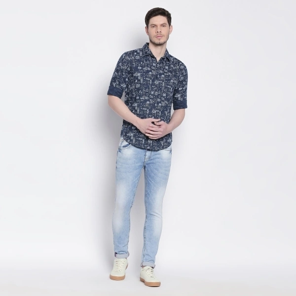 MUFTI Men Printed Casual Multicolor Shirt - XL