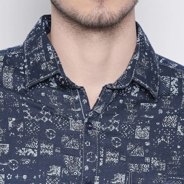 MUFTI Men Printed Casual Multicolor Shirt - 4XL