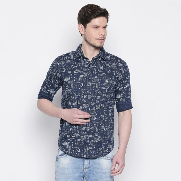 MUFTI Men Printed Casual Multicolor Shirt - 5XL