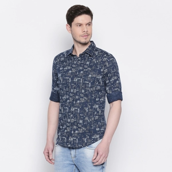 MUFTI Men Printed Casual Multicolor Shirt - 5XL
