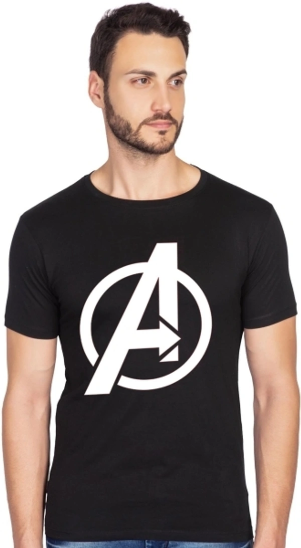 Bluehaaat Printed Men Round Neck Black T-ShirtColor - M