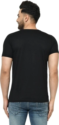 Smartees Printed Men Round Neck Maroon, Black T-Shirt (Pack Of 3) - M