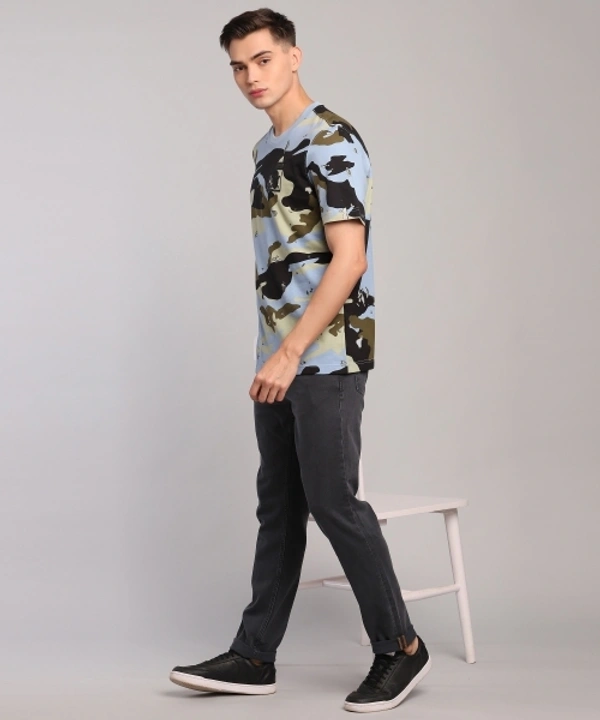 ADIDAS ORIGINALS Military Camouflage Men Round Neck Multicolor T-Shirt - M