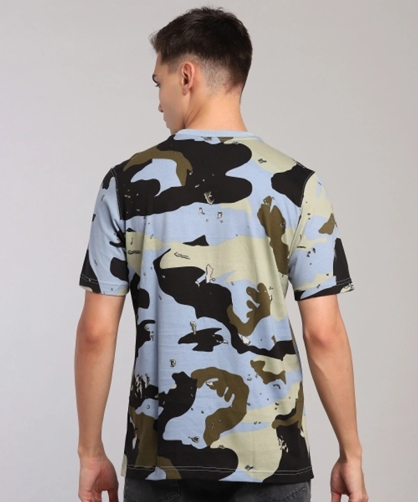 ADIDAS ORIGINALS Military Camouflage Men Round Neck Multicolor T-Shirt - M