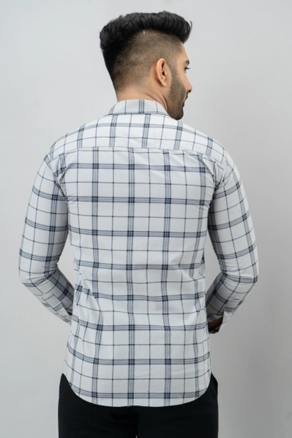 Surhi Men Checkered Casual Grey, Grey Shirt - L