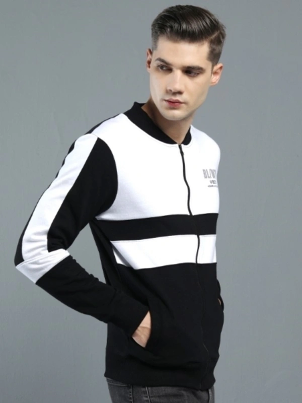 MANIAC Full Sleeve Striped Men Jacket - M