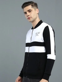 MANIAC Full Sleeve Striped Men Jacket - M