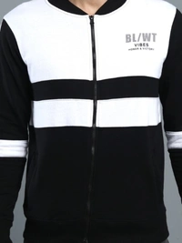 MANIAC Full Sleeve Striped Men Jacket - M