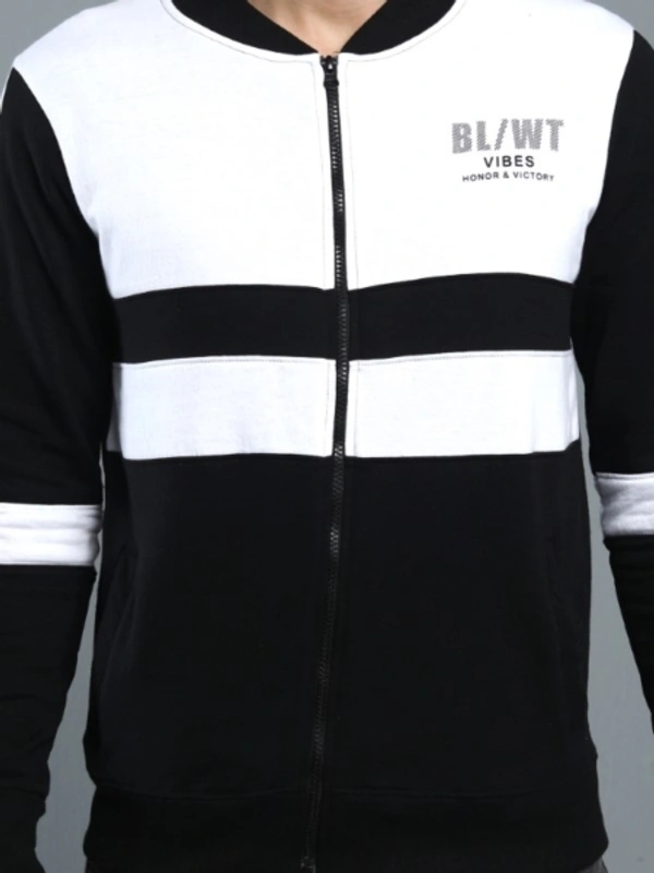 MANIAC Full Sleeve Striped Men Jacket - M