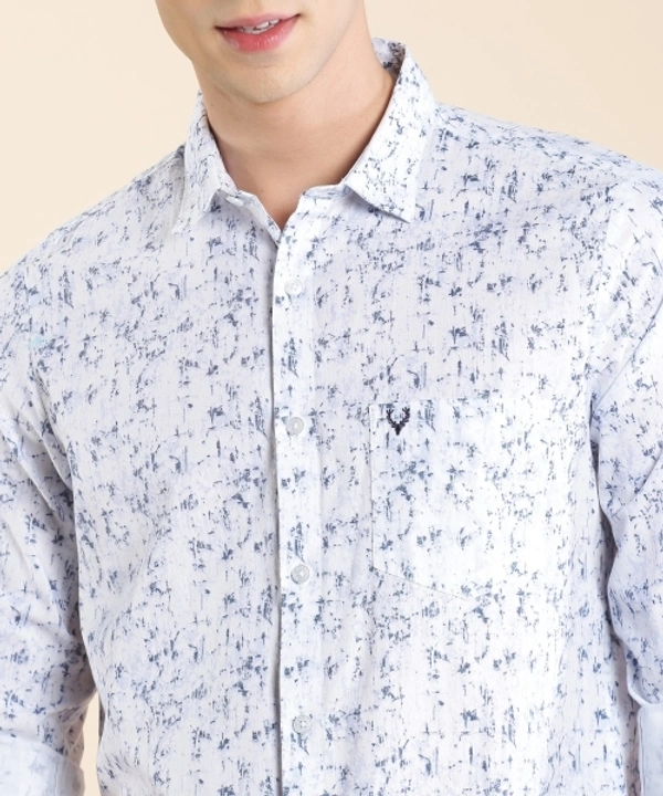 Allen Solly Men Printed Casual Blue Shirt - 44