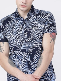 HIGHLANDER Men Printed Casual Multicolor Shirt - M