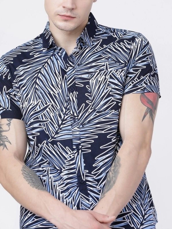 HIGHLANDER Men Printed Casual Multicolor Shirt - M