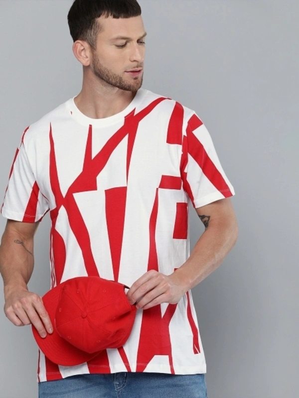 Kook N Keech Marvel Printed Men Round Neck White, Red T-Shirt - M