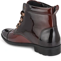 Vellinto Royal Look Party Wear Shoes For Men ll Casual Shoes For Men ll Latest Patent Leather Boots for Men Boots For Men - 6