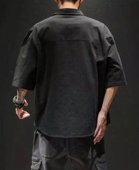 Lauren Adams Men Solid Casual Shirt - XL, Black